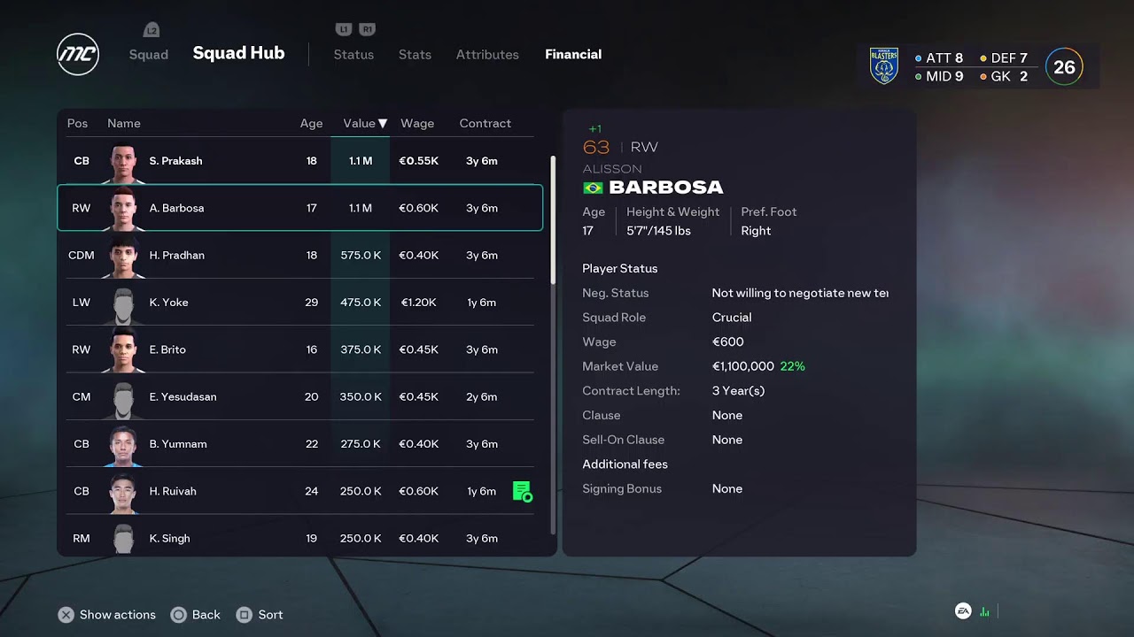 FC26 Career Mode