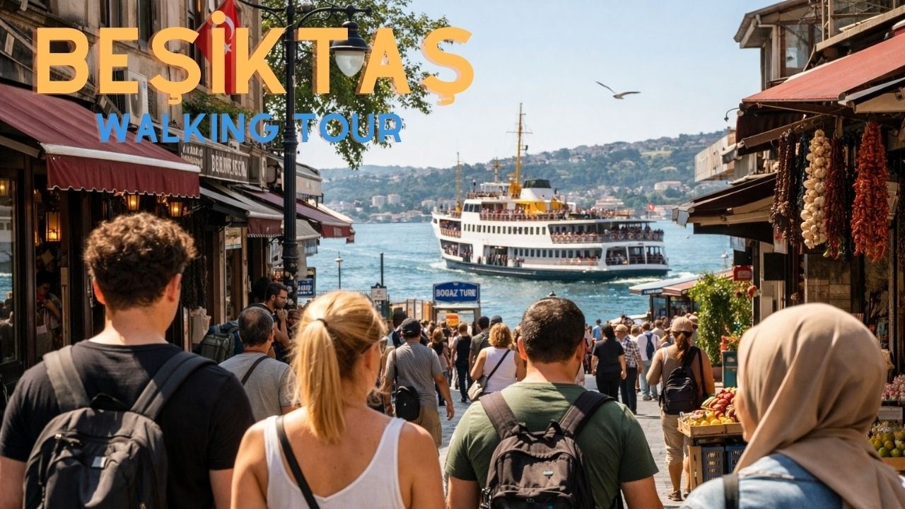 Beşiktaş Walking Tour  | Local Life, Street Food & Bosphorus Views | Istanbul 4K #beşiktaş