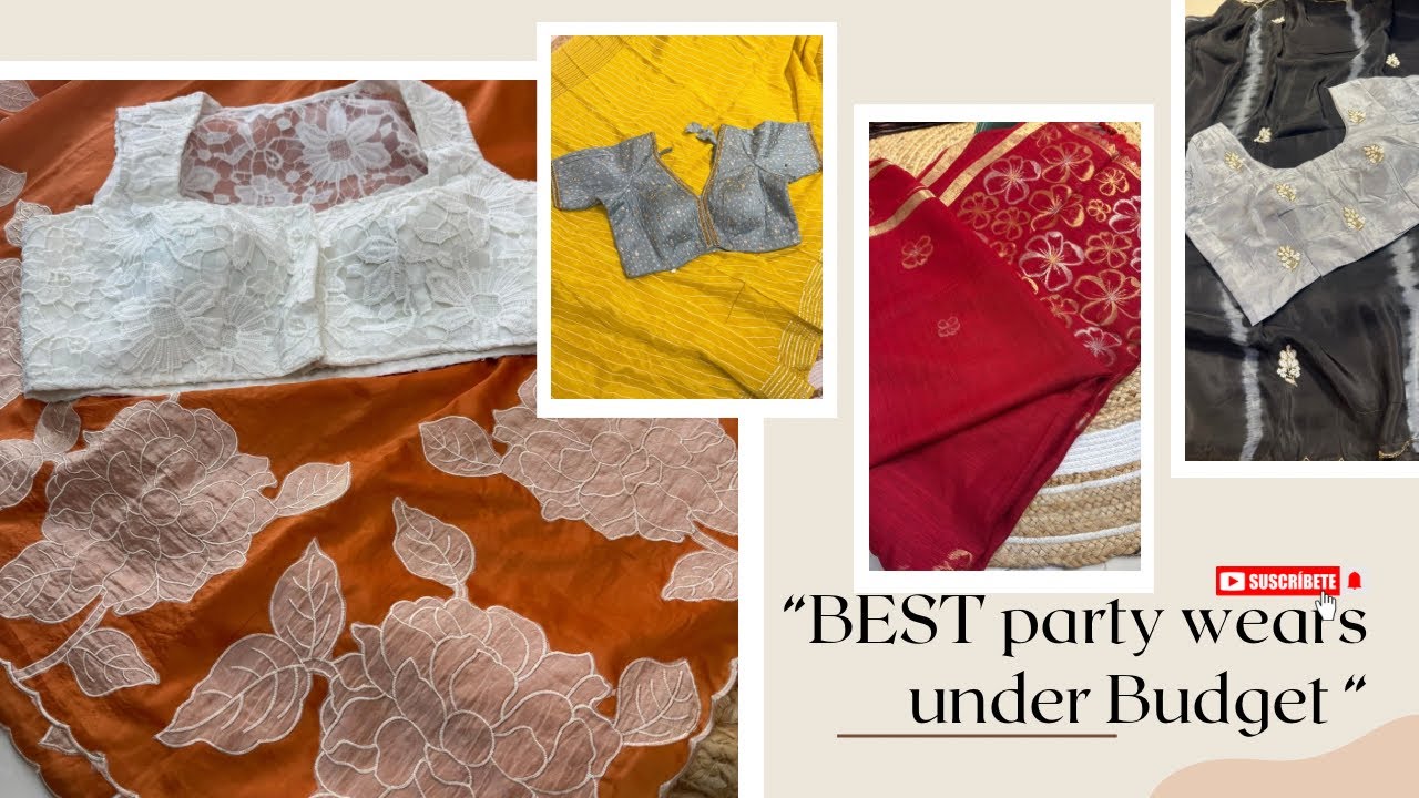 👉”Affordable Designer party wears sarees||Designer look+ Ready to wear || High fancy|| Trendy sarees