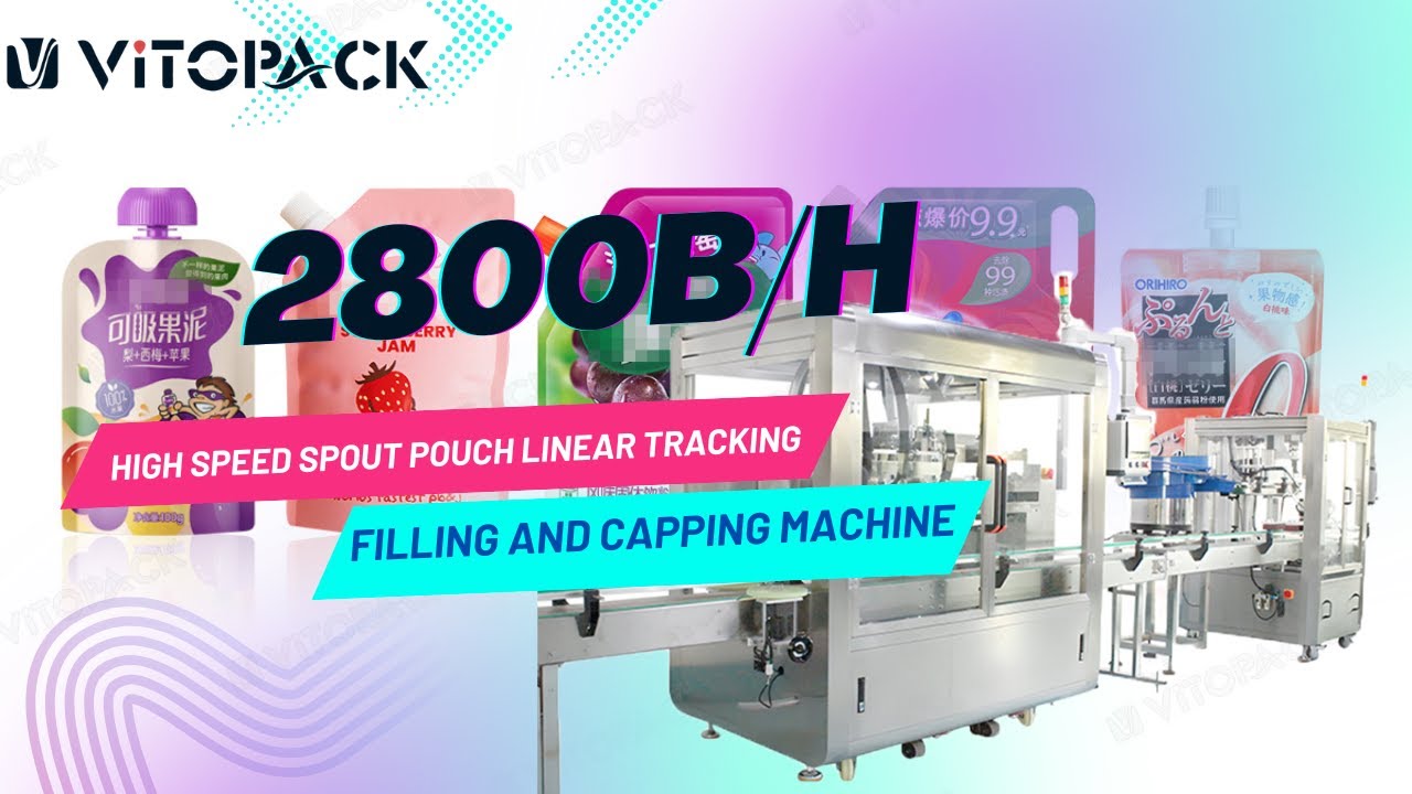 Spout pouch filling and capping machine High speed-vitopack