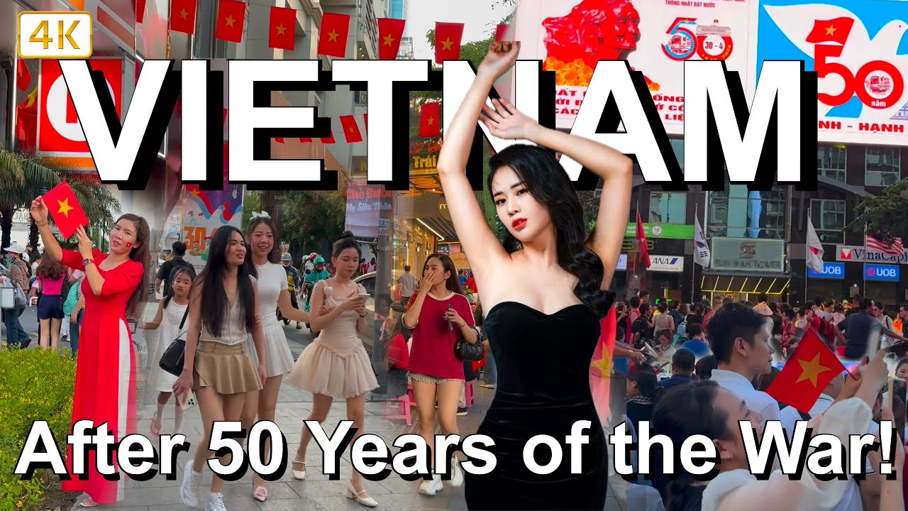 Vietnam 50th Reunification Day 🇻🇳 Vietnam War after 50 years in Ho Chi Minh City - Walking Tour 2025
