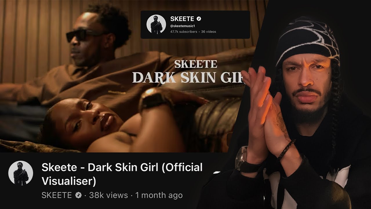 Skeete - dark skin girl (Official Visualiser) reaction