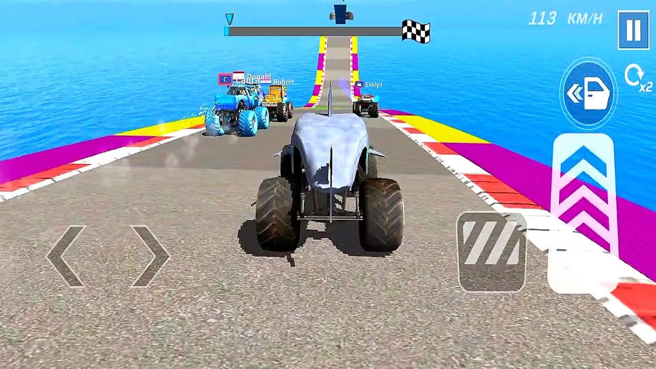 MONSTER TRUCK MEGA RAMP EXTREME RACING Gameplay [Android] - Part 17