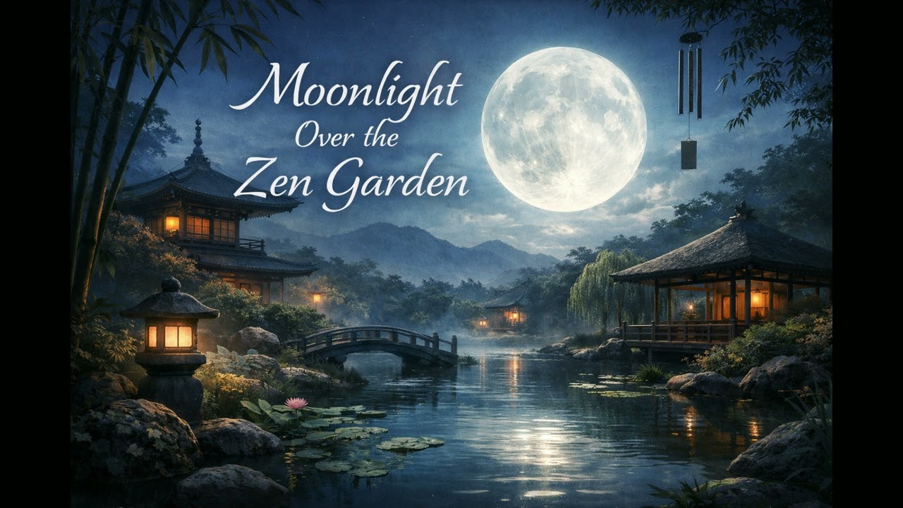 Moonlight over the Zen Garden -  #massagemusic  #relaxationmusic  #stressrelief  #deeprelaxation