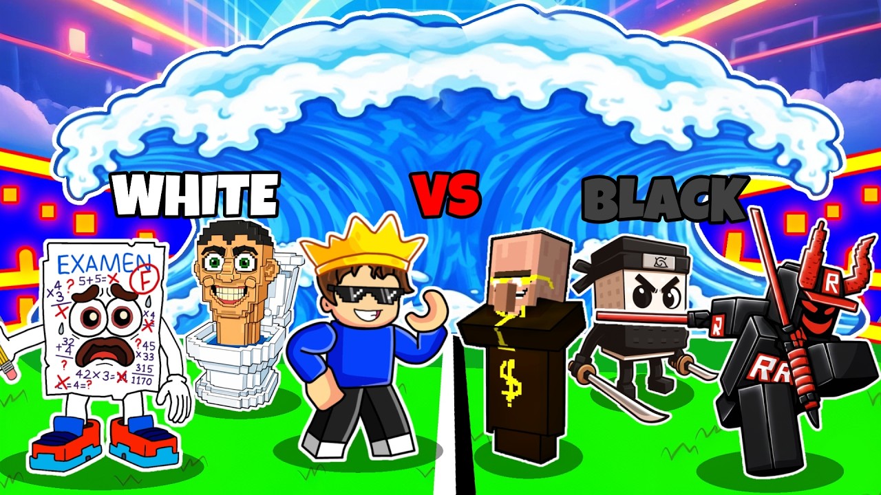 0 TO 100 TRILLION One Color Only Challenge In ESCAPE A TSUNAMI!!!