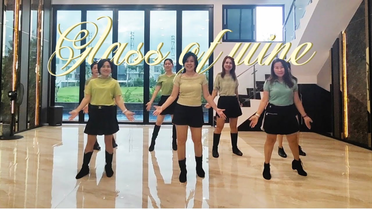 Glass of wine easy line dance