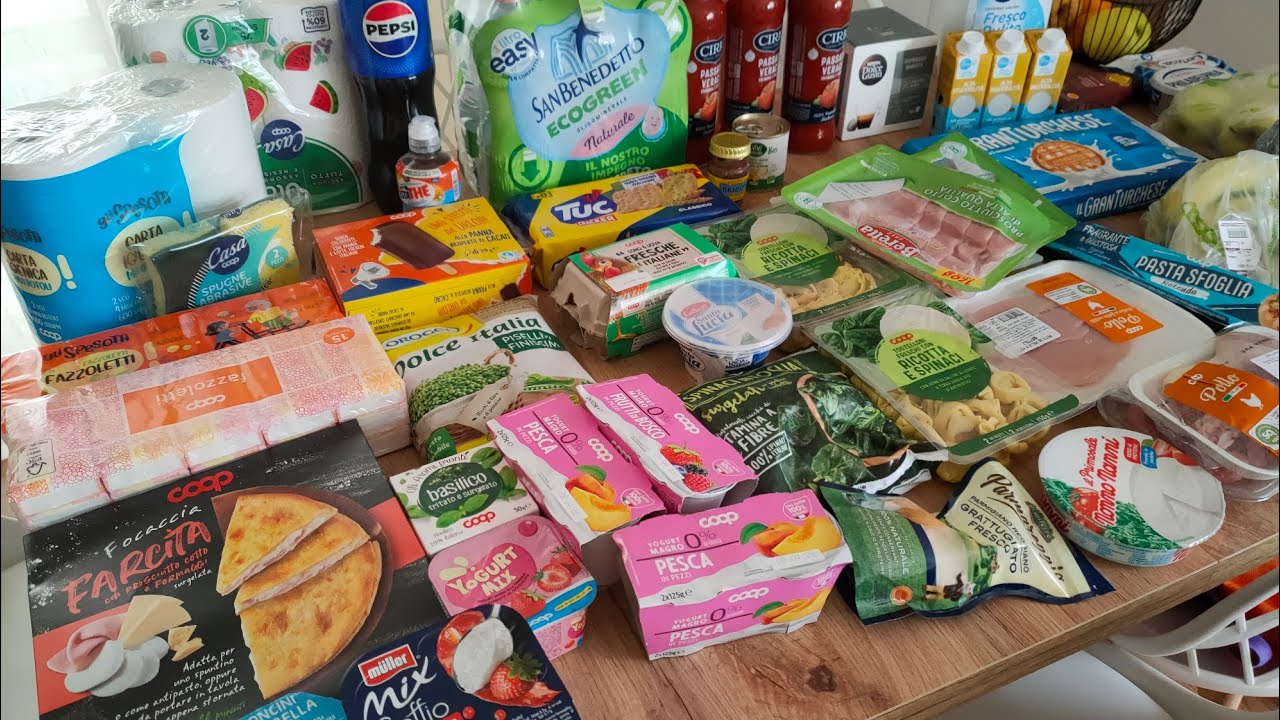 Spesa Coop 84 € e Menù Settimanale 
