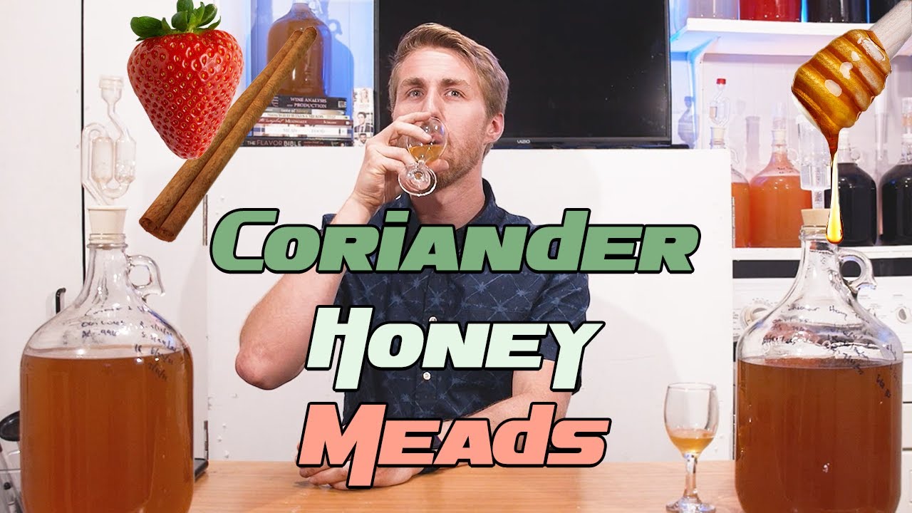 Two Different Coriander Honey Mead Recipes