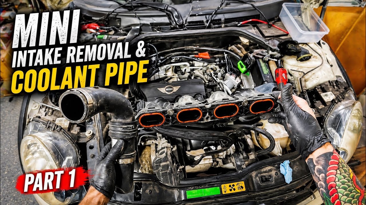 Easy Intake Manifold Removal & Crossover Pipe Replacement on R56 Mini Cooper S Part1