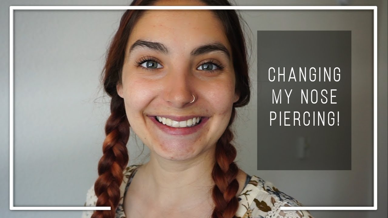 Changing My Nose Piercing | Rose Gold Hoop