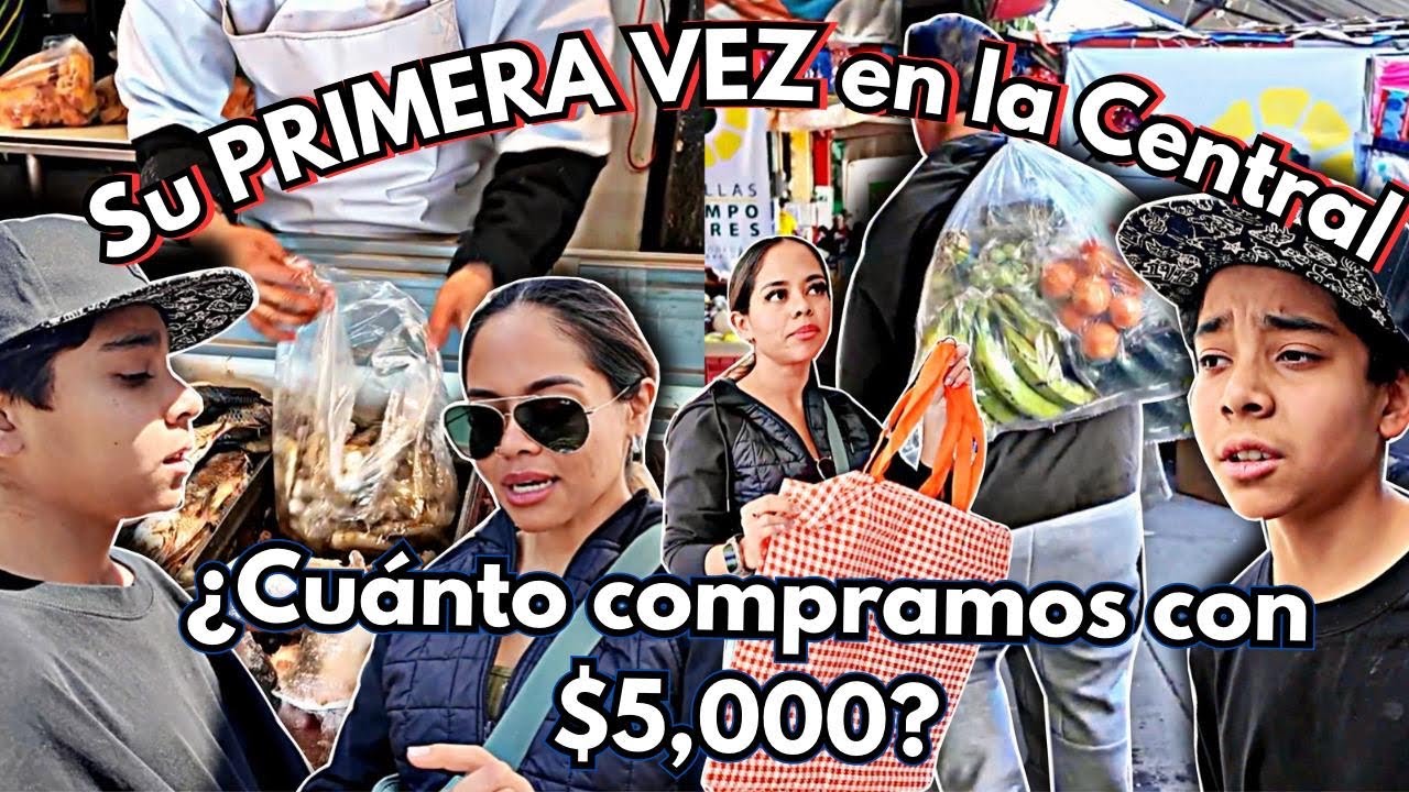 Lleve a MI HIJO a la CENTRAL de ABASTOS y así REACCIONÓ | $5,000 pesos NOS COSTO TODO ESTO!