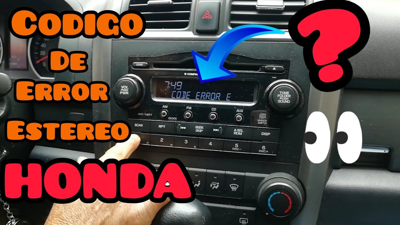COMO DESBLOQUEAR ESTEREO DE HONDA SIN EL CÓDIGO