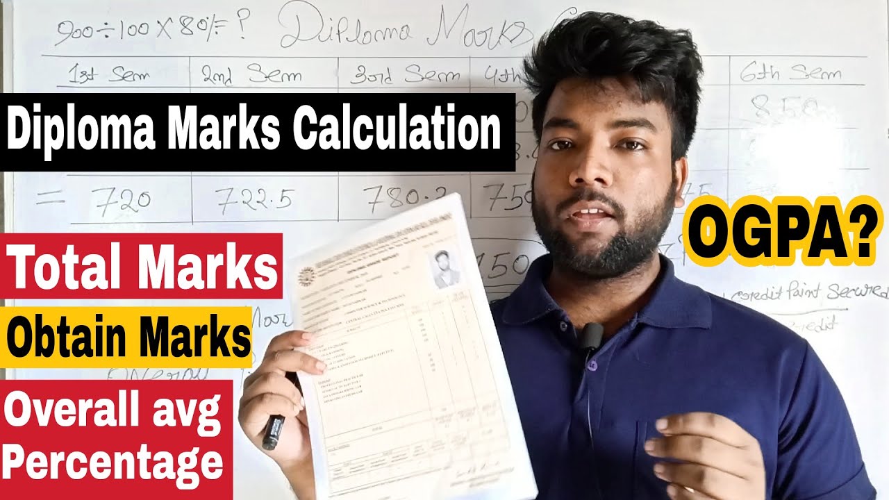 Polytechnic Marks Calculation | Total Marks, Obtain Marks, Overall Percentage, OGPA Calculation Fast