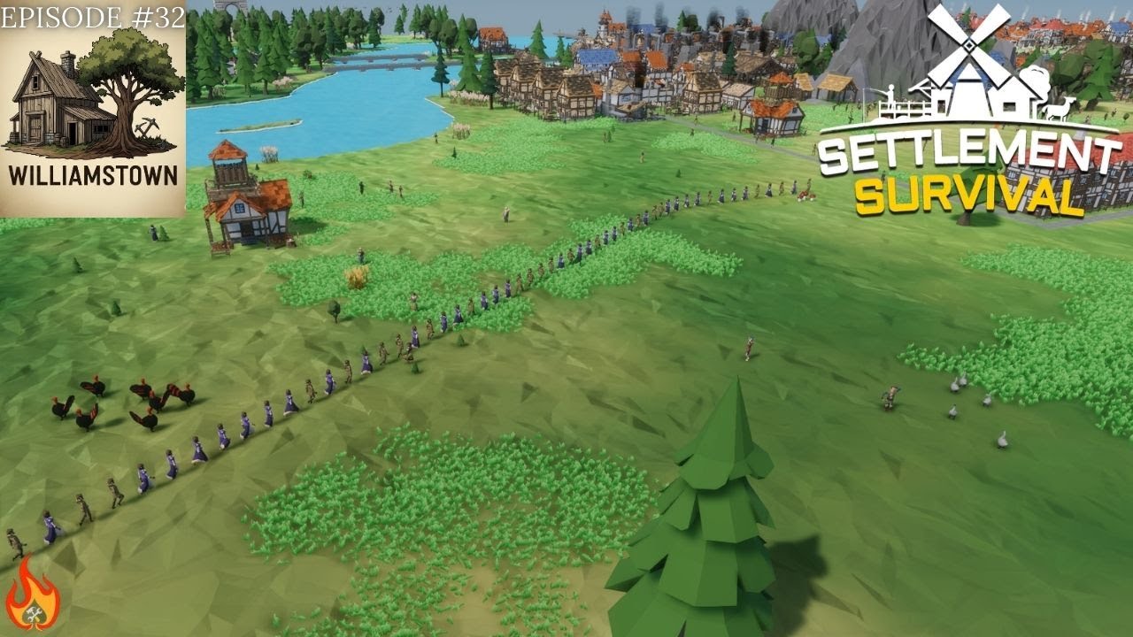 2000 ЖИТЕЛЕЙ! 🤯 ОГРОМНЫЙ мегаполис Settlement Survival!