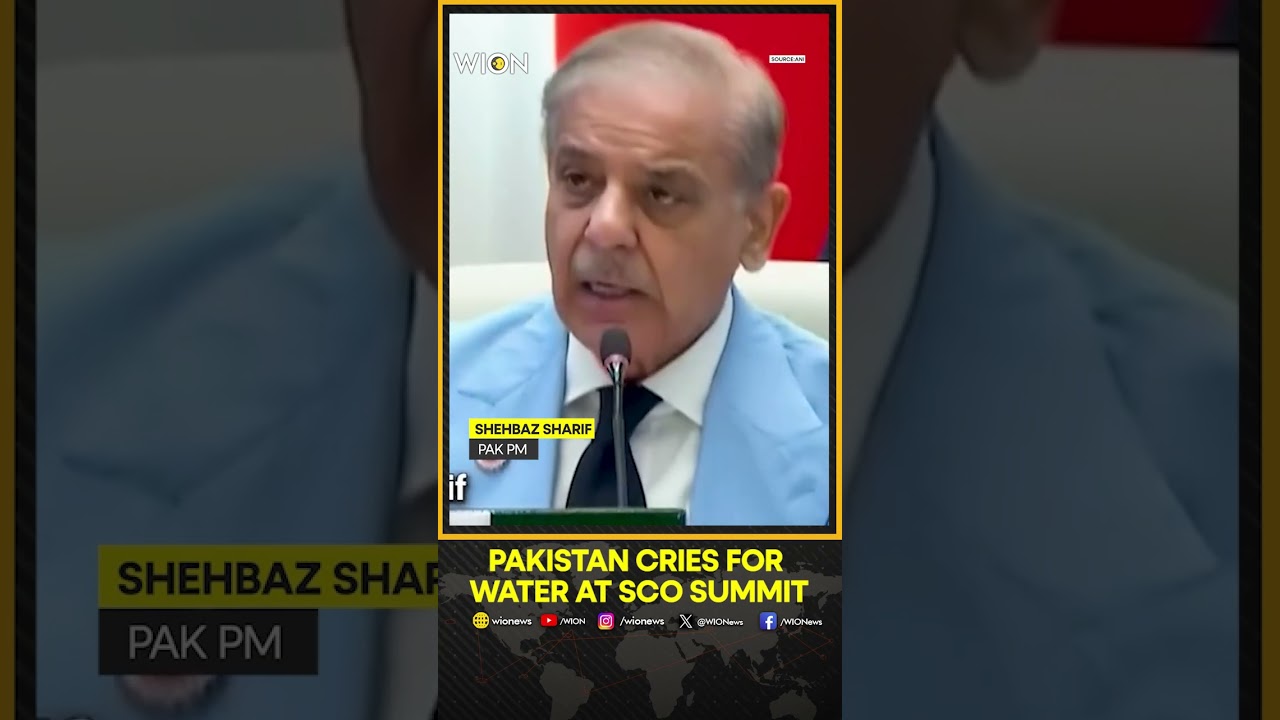 SCO Summit 2026:  Pakistan PM Shehbaz Sharif Pleads For Water At The SCO Summit | Shorts
