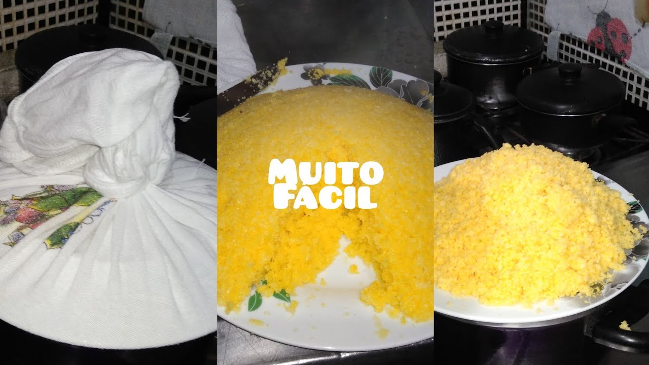 Como fazer cuscuz no pano de prato 😋👏🏼