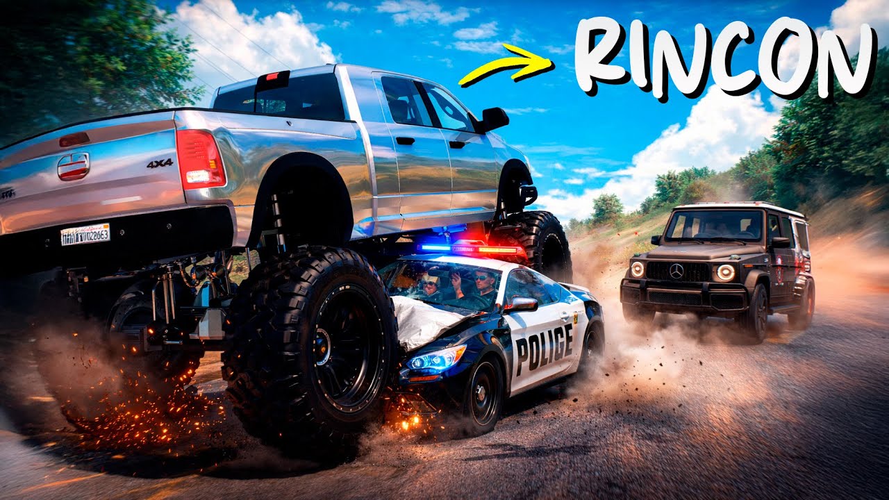 DEI FUGA COM A DODGE RAM DO RINCON no GTA RP