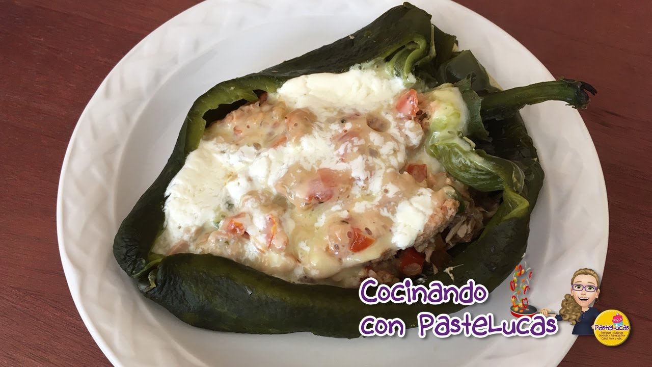 ESPLÉNDIDO Chile relleno de atún a la mexicana # 15