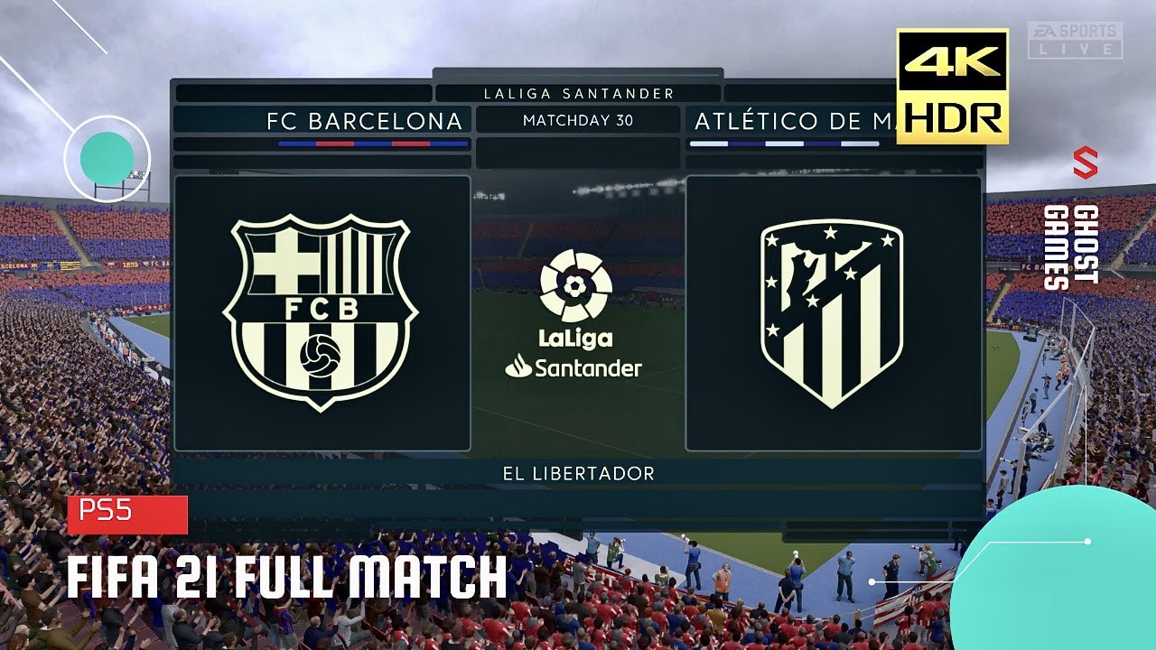 FIFA 21 Barcelona vs Atletico Madrid - La Liga PS5 Gameplay 4K HDR 60FPS