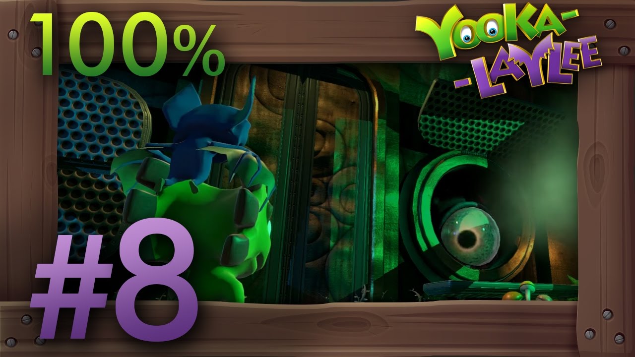 Yooka-Laylee 100% Walkthrough Part 8 - World 3 Moodymaze Marsh #2 (All Quills, Pagies, Secrets)