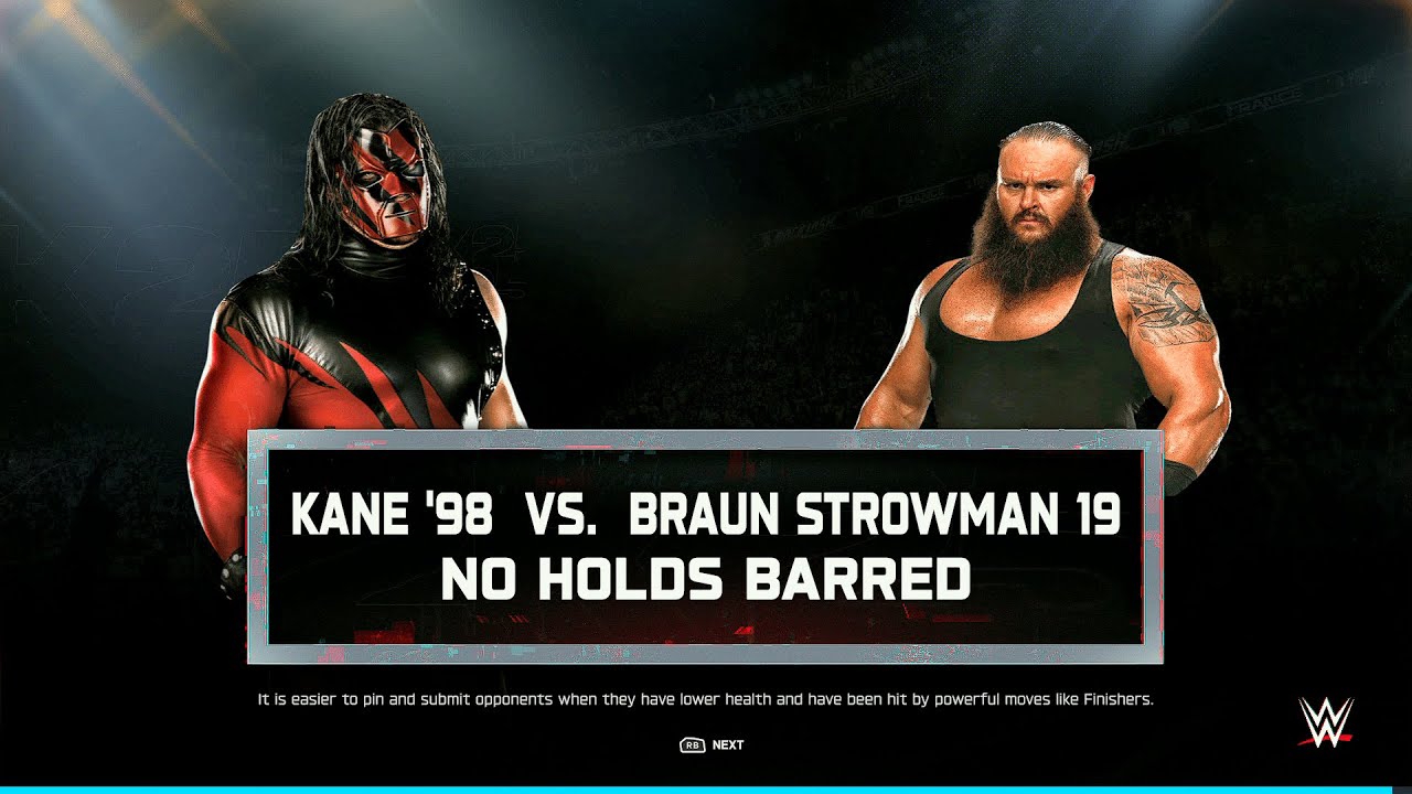 WWE 2K25 FULL MATCH - Kane vs. Braun Strowman - Monster Legends!