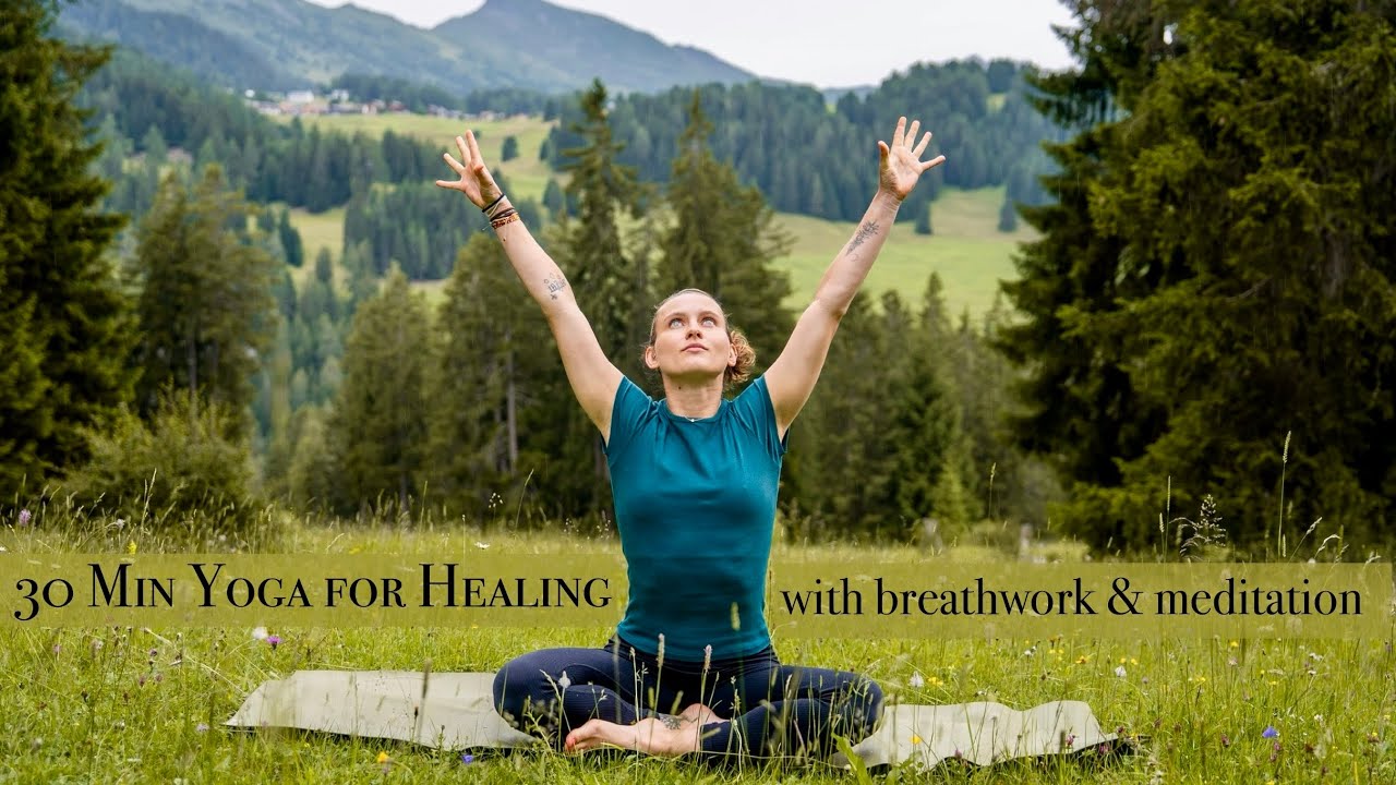 30 Min Yoga for Healing | with breathwork and meditation