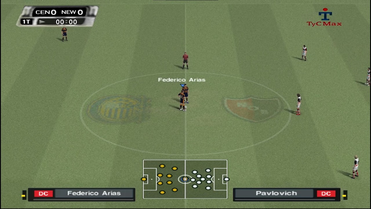 PES 6 TORNEO ARGENTINO CLAUSURA 2001 (ROSARIO CENTRAL VS NEWELL'S) PS2 GAMEPLAY