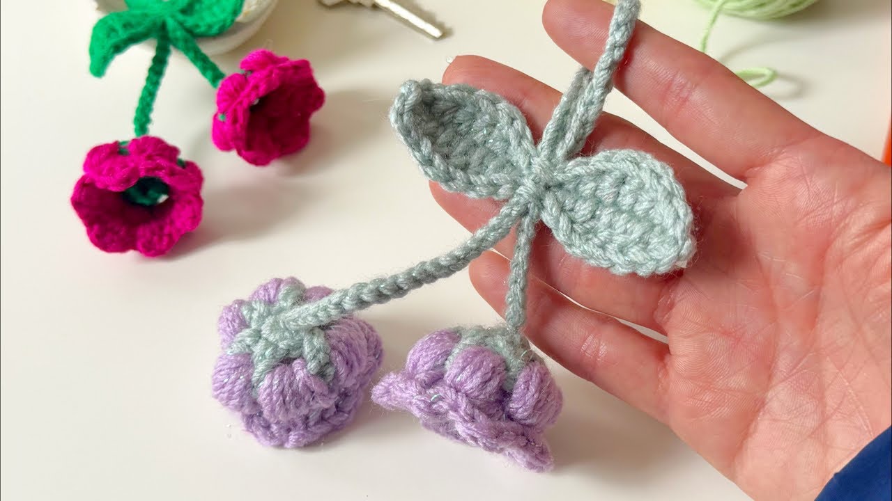Tejemos juntos? 💕 llavero flor a crochet