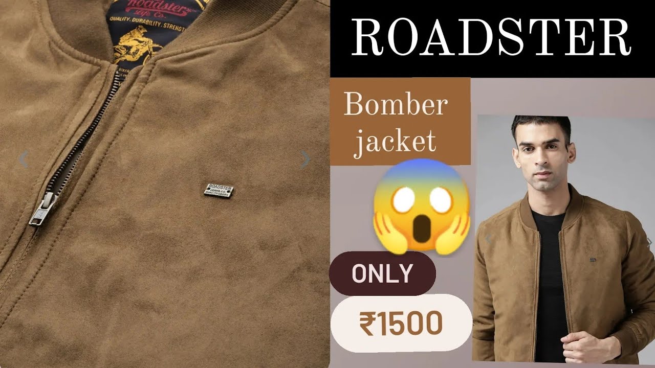ROADSTER BOMBER JACKET FOR MEN🔥| UNBOXINGWORLD