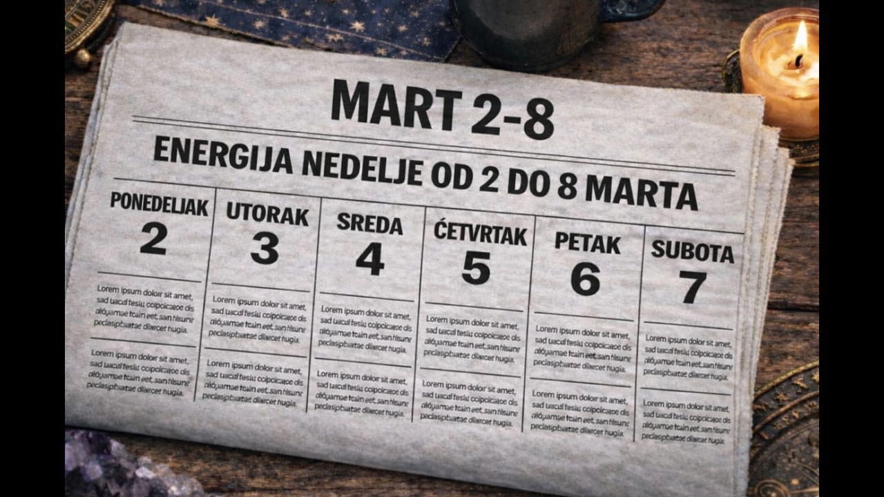 2–8. Mart: Sudbinska Nedelja! Pomračenje, Spaljivanje Merkura i Vatrena Venera!
