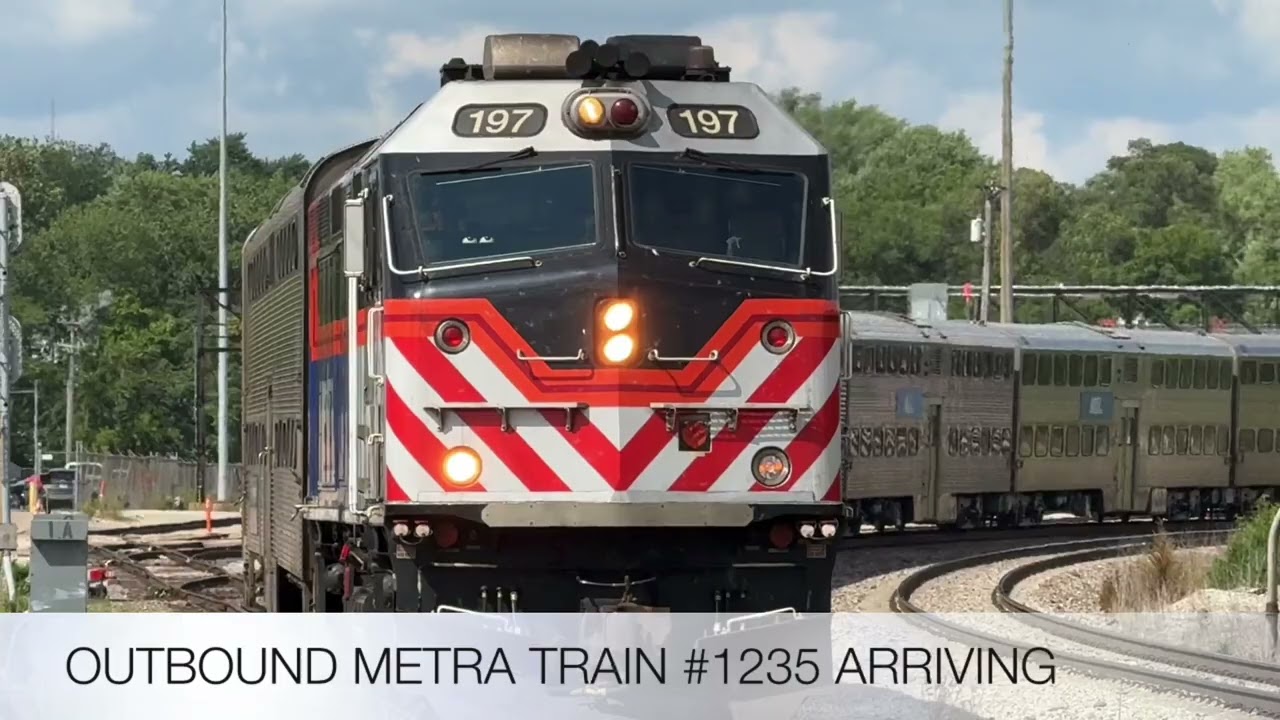 The Complete Metra Evening Rush Hour At Aurora Transportation Center On July 8, 2024