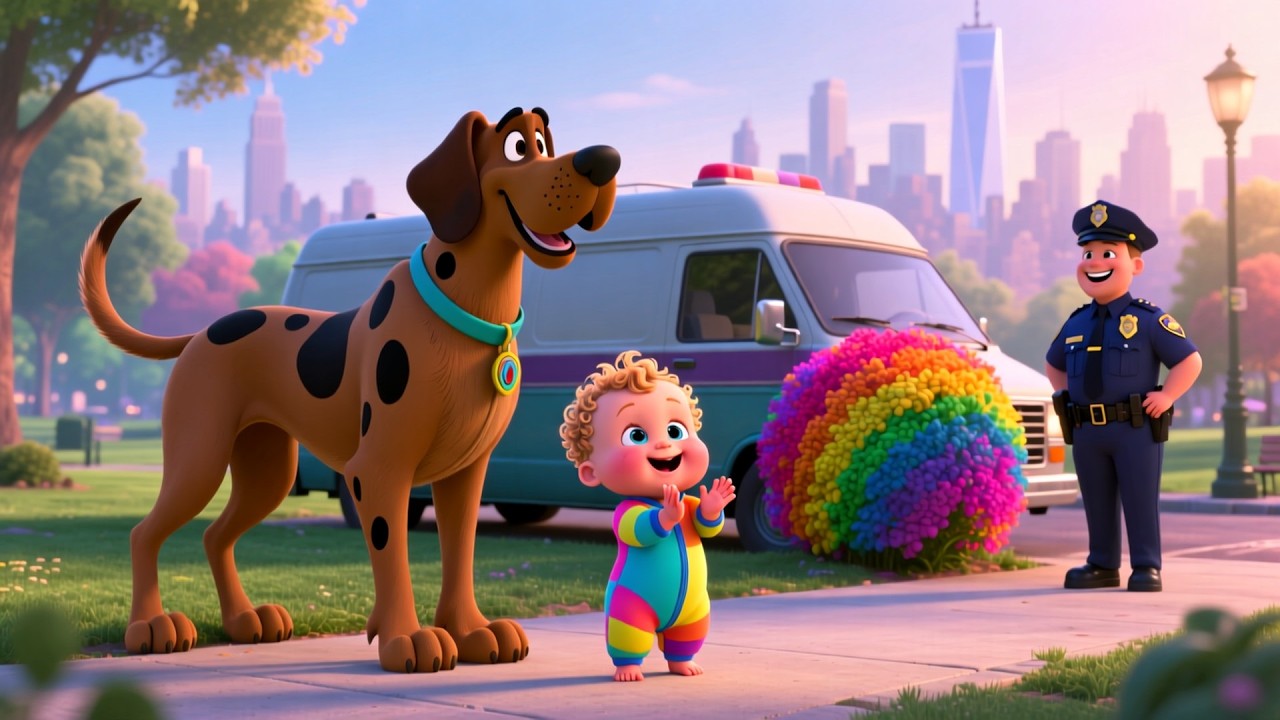 Scooby Doo with Police Man | Fun Kids Song for Toddlers | Toddler Adventure & Friendship Song