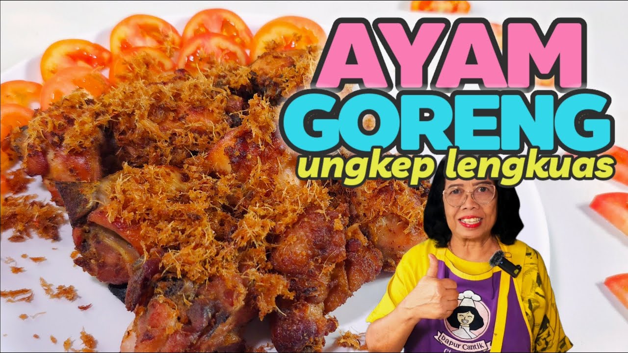DIUNGKEP PAKAI SANTAN AYAMNYA JADI LEBIH LEMBUUT -- RESEP AYAM GORENG UNGKEP LENGKUAS