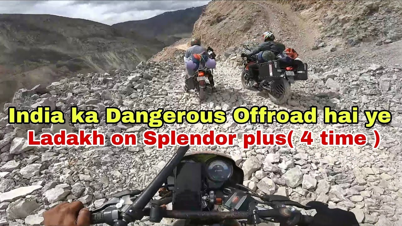 India's Most Dangerous Offroad | Gonbo Rongjon to Padum | Zanskar Valley on 100cc Splendor Plus 2024