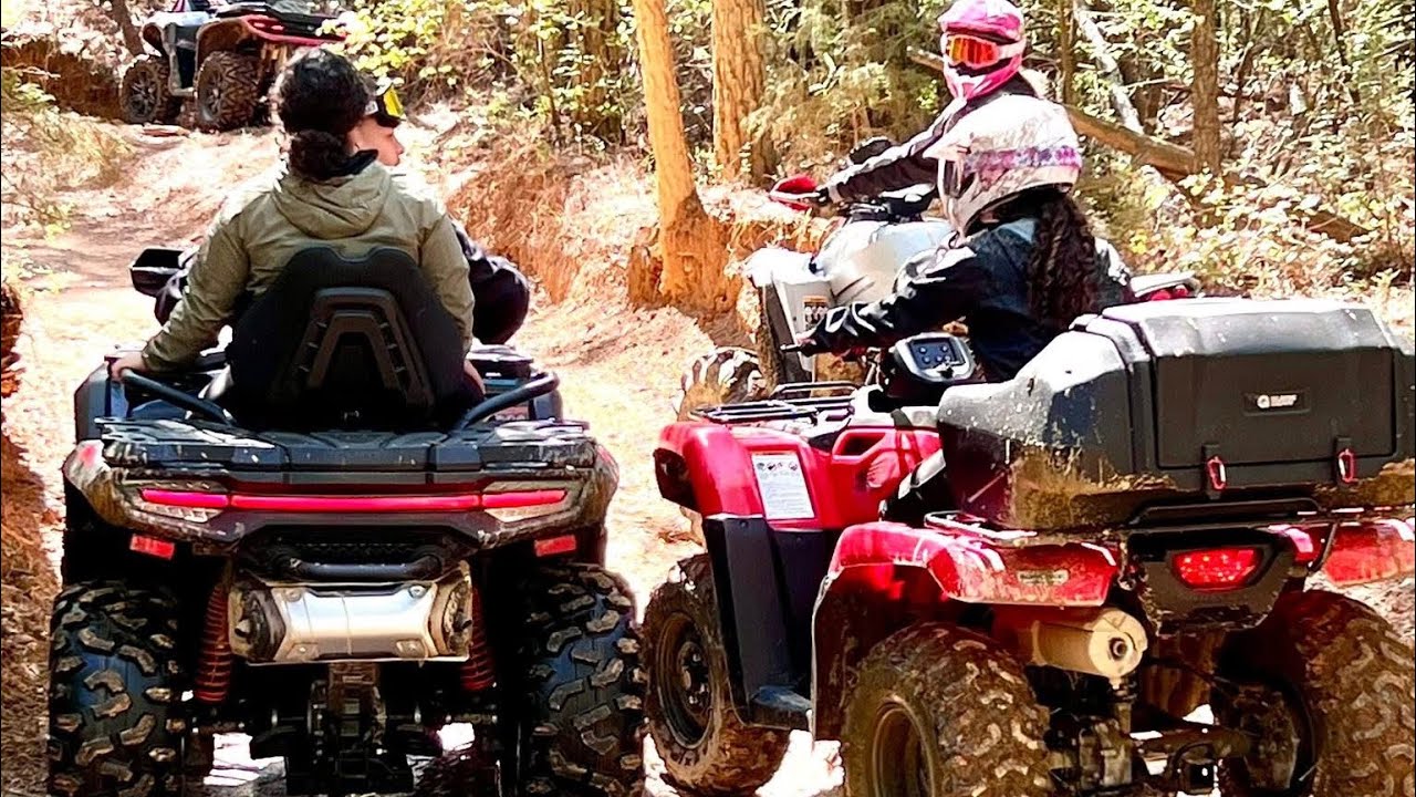 Visiting Carolina Adventure World again in SC with our best friends. #atvriding #trailriding