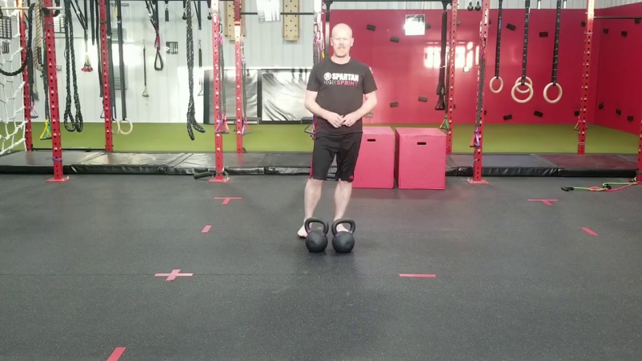 Kettlebell Floor Wipers - Spartan SGX at Sparta