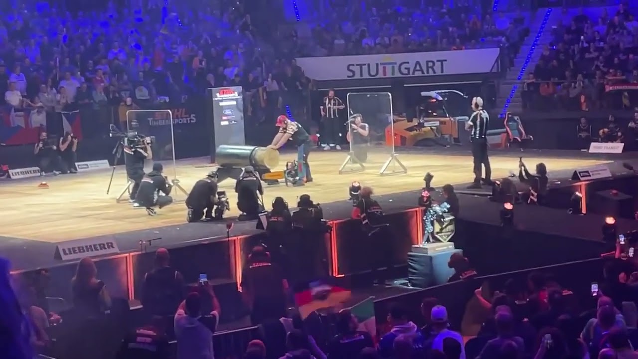 Hot Saw Danny Martin Stihl Timbersports WM 23 Stuttgart