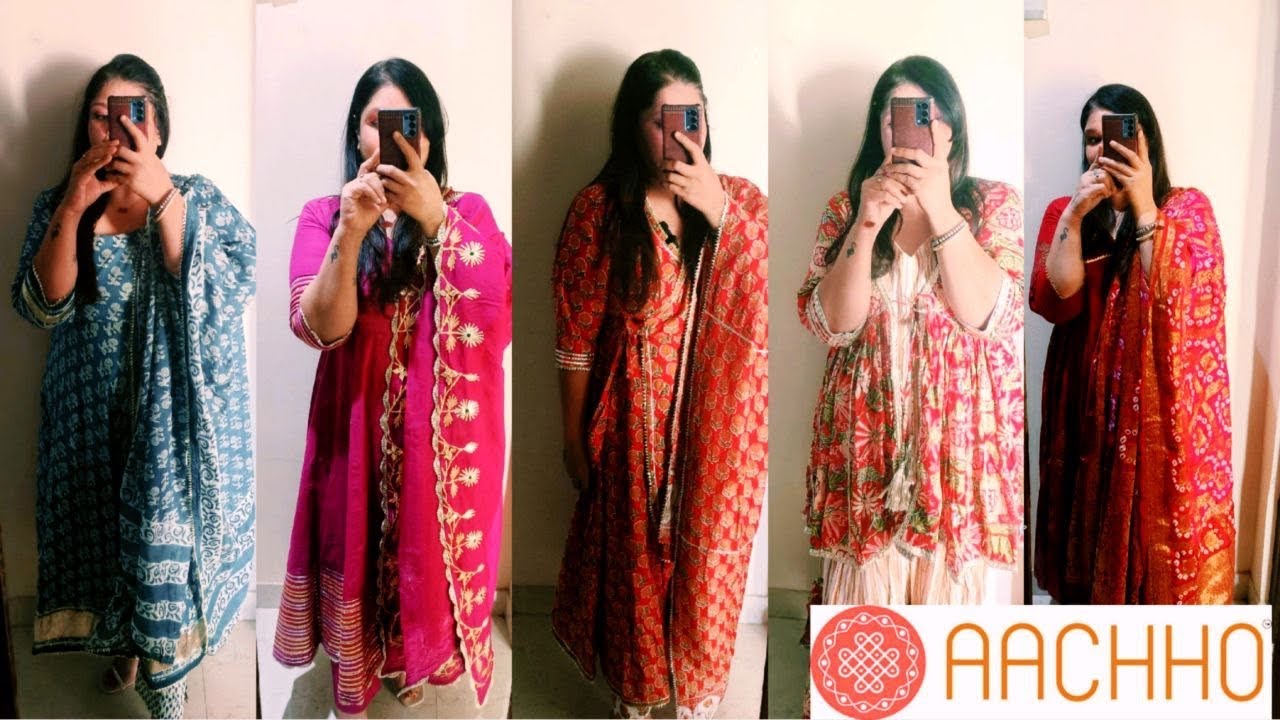 Aachho haul || tryon || genuine review ||trending suit haul||