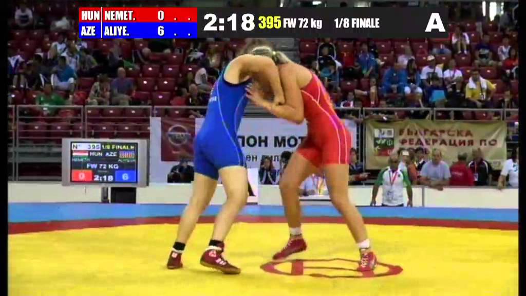 WWJC2013 / Sabira Aliyeva - Zsanet Nemeth (SRB) - FW 72 kg - 1/8 final