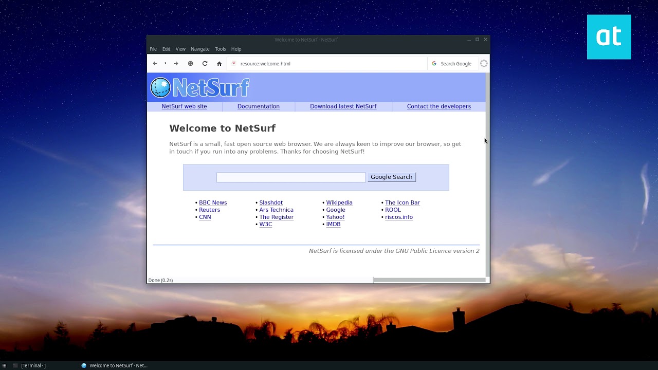 Как настроить браузер NetSurf в Linux