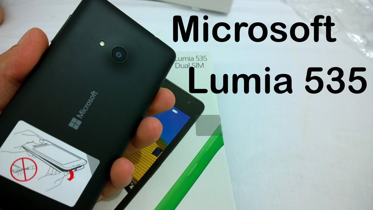 Microsoft Lumia 535 O que vem na caixa? (Unboxing BRASIL)