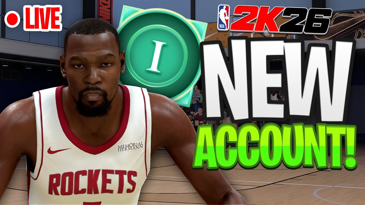 Grinding a BRAND NEW ACCOUNT! Rookie 1 GAMING - NBA 2K26
