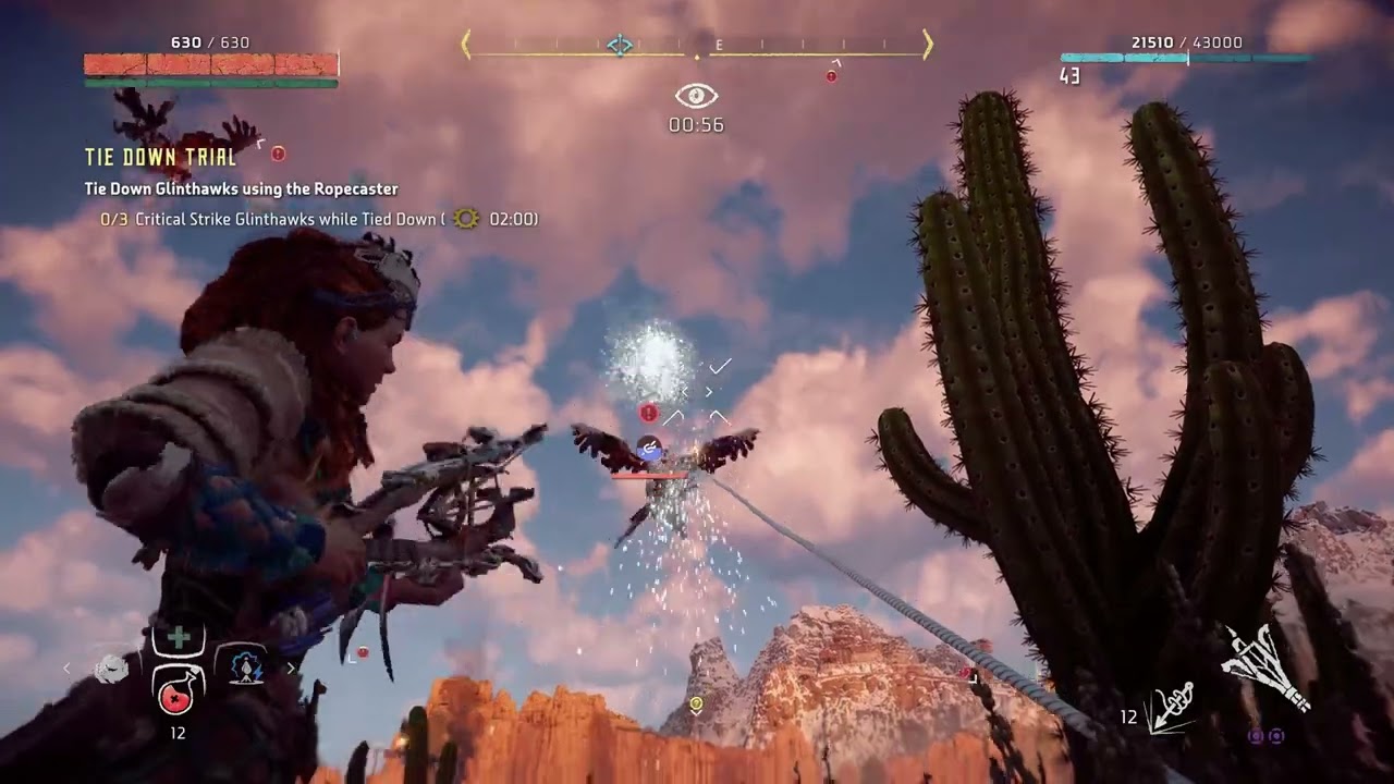 Horizon Zero Dawn - Tie Down Glinthawks Trial - Blazing Sun