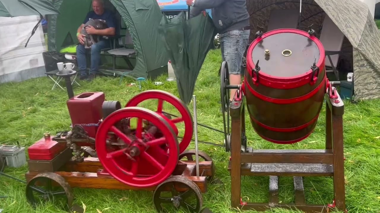 Astle Park Traction Engine Rally 2023 - Stationary Engines  - A Wet Saturday