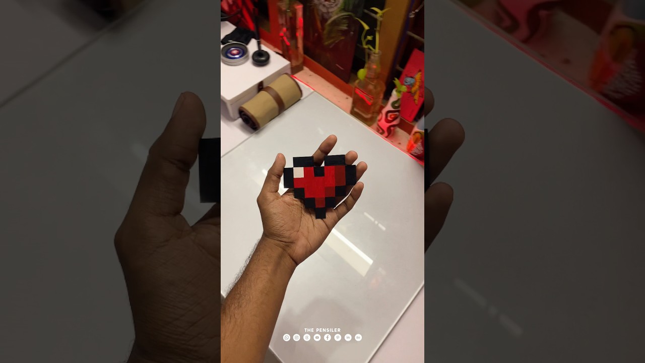 #day163 🤩❤️Pixel Heart #pensiler #art #shorts #brand #branding #creative #vlog