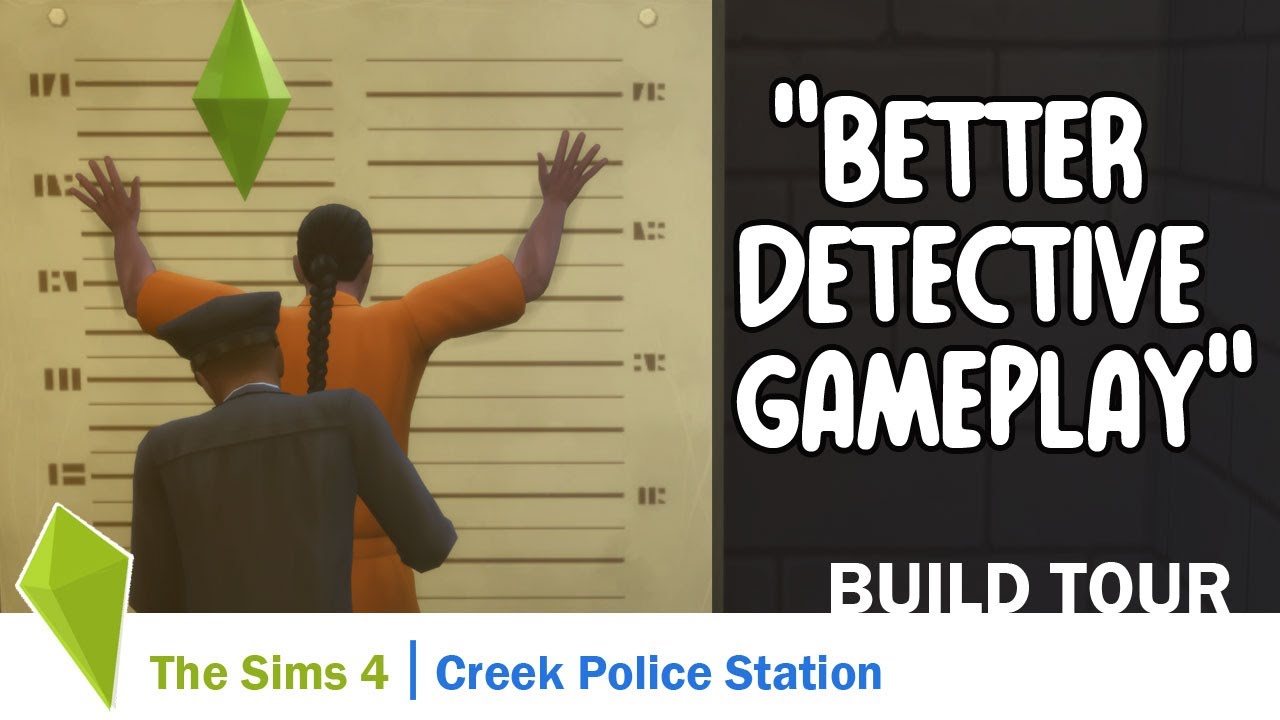 A Sims 4 Get To Work Police Station Remodel Made for Real Gameplay