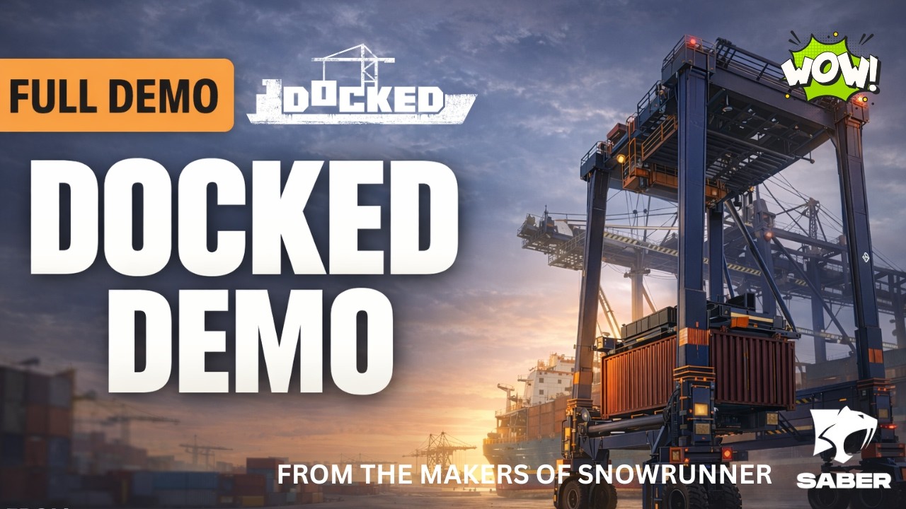 Демонстрация игрового процесса DOCKED &ndash; новый симулятор тяжелой техники от разработчиков SnowRunner.