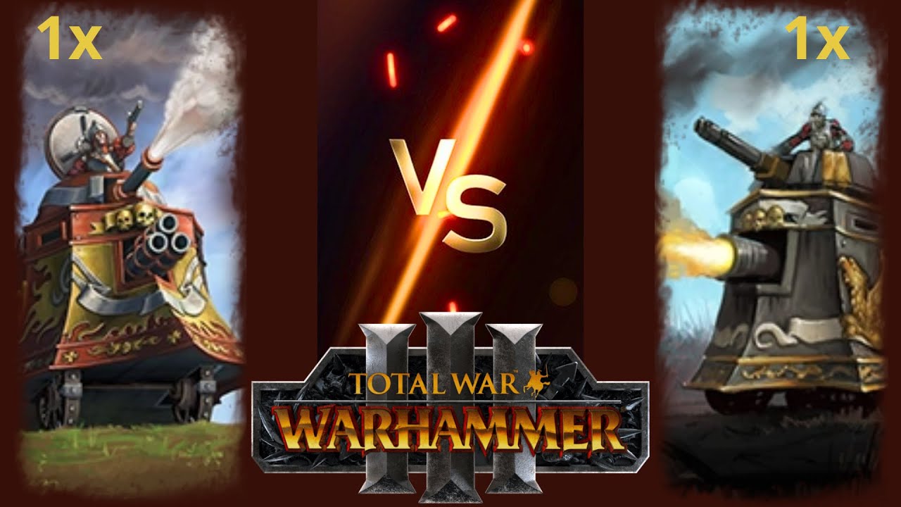 Who Will Win: Steam Tank Vs Steam Tank (Volley Gun) in Total War: Warhammer 3?