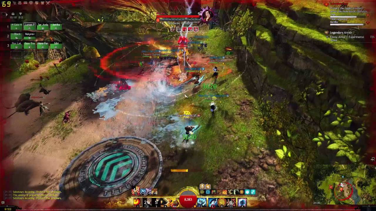 Gw2: [qT] Salvation Pass Full Clear 16:58 | Tempest PoV