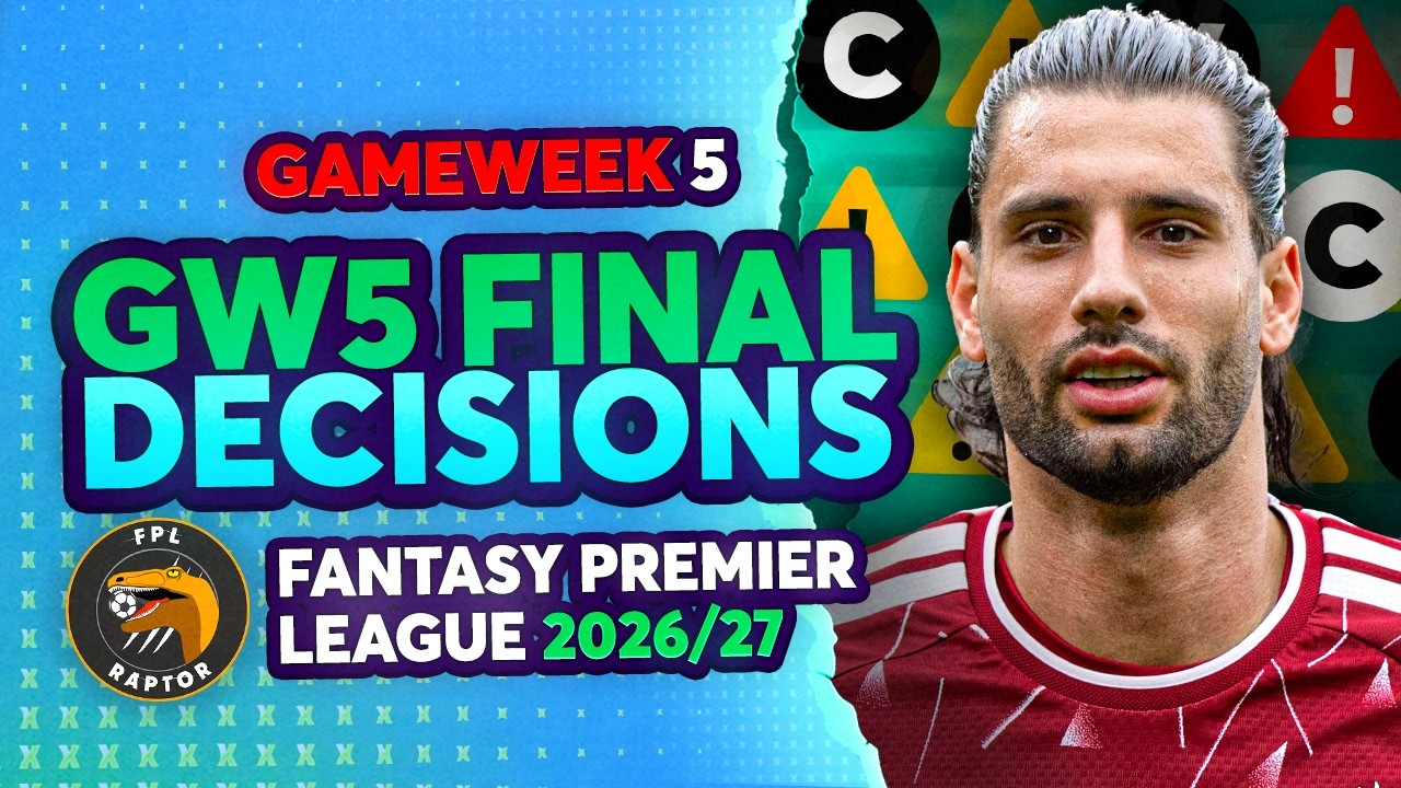 WSTAWIĆ JO&Atilde;O PEDRO? KUPIĆ GIBBS-WHITE'A? 🤔 | FPL GW5 OSTATECZNE DECYZJE 🚨 | Fantasy Premier Leagu...